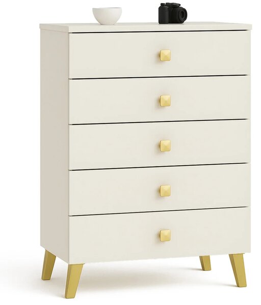 MAVRIEL designer komód - kasmír / arany