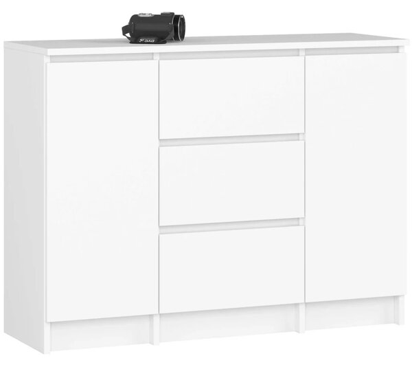 Kombinált fiókos komód JUNIPER - fehér