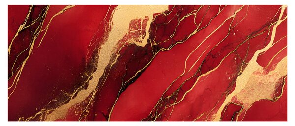 Kép - Vörös-arany márvány (120x50 cm)