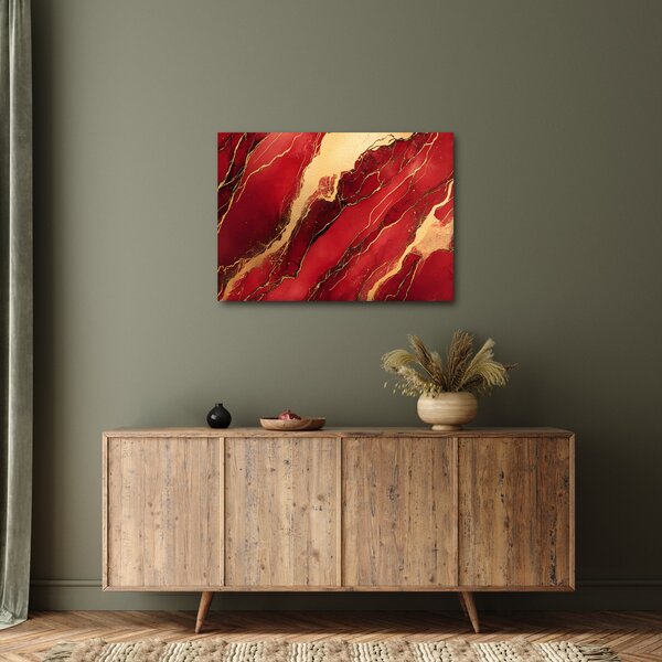 Kép - Vörös-arany márvány (70x50 cm)