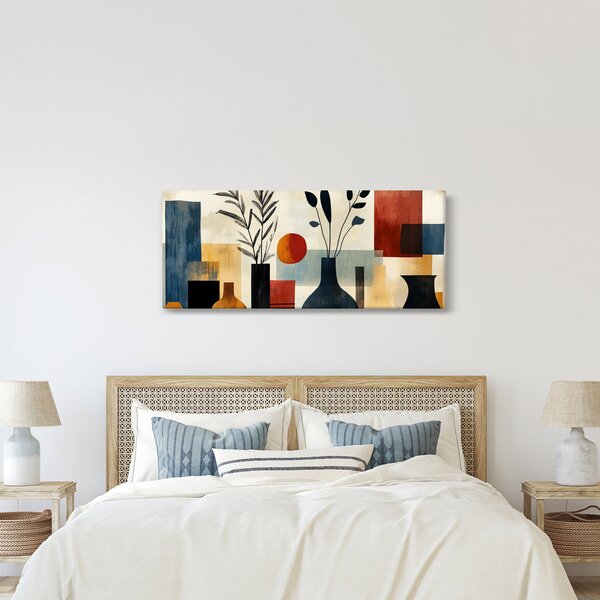 Kép - Kubista vázák (120x50 cm)