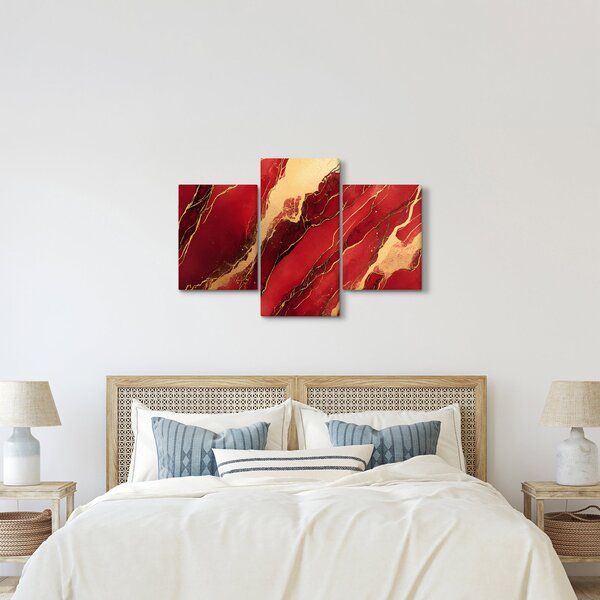 Kép - Vörös-arany márvány (90x60 cm)