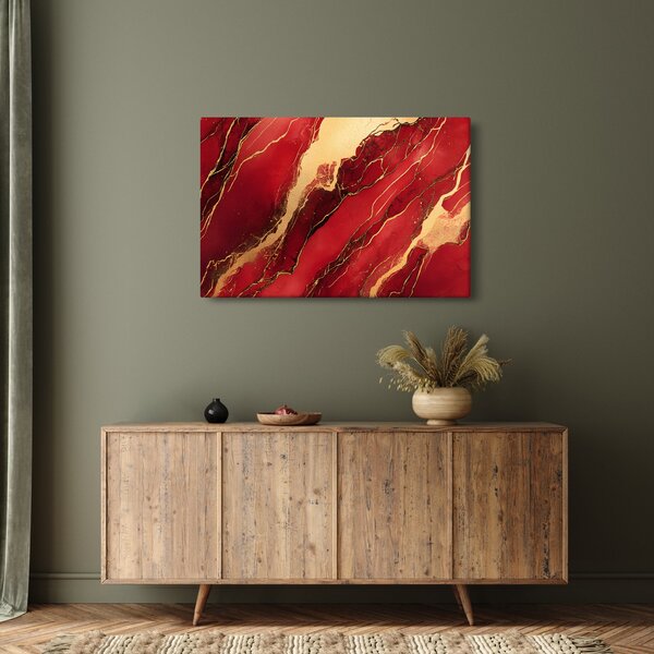 Kép - Vörös-arany márvány (90x60 cm)