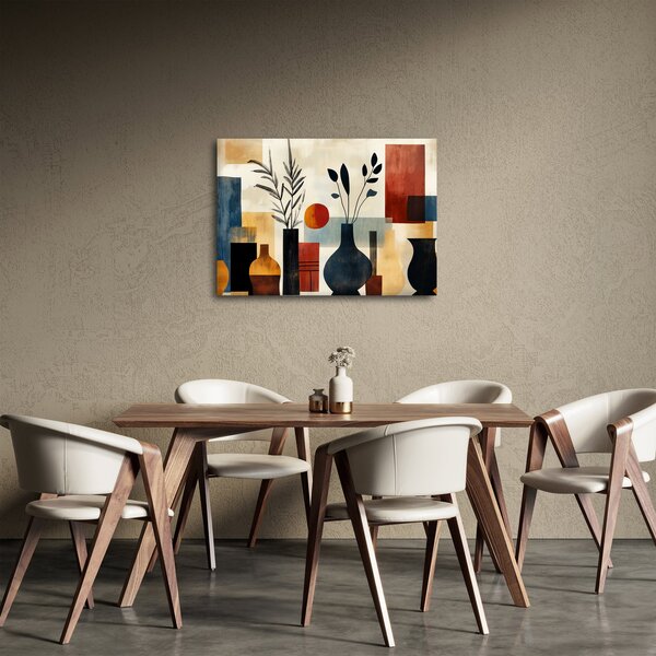 Kép - Kubista vázák (70x50 cm)