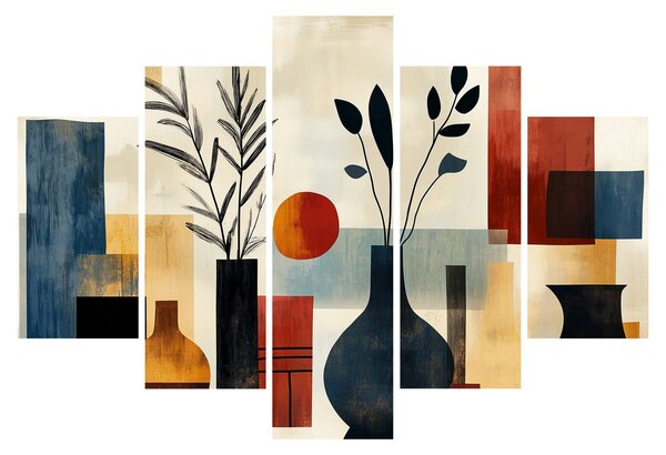 Kép - Kubista vázák (150x105 cm)