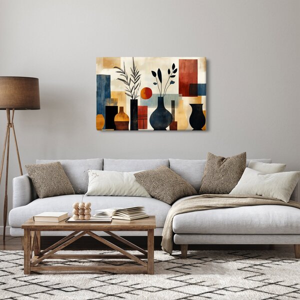 Kép - Kubista vázák (90x60 cm)