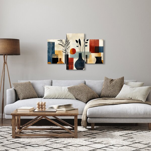 Kép - Kubista vázák (90x60 cm)