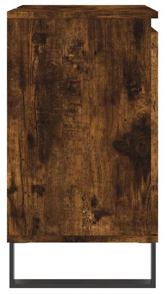 Füstös tölgy színű szerelt fa fürdőszobaszekrény 58x33x60 cm