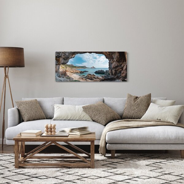Kép - Barlang a tenger mellett (120x50 cm)