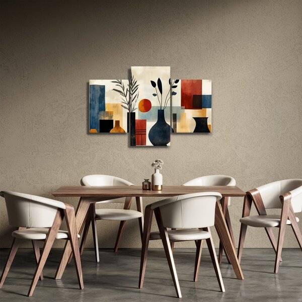Kép - Kubista vázák (90x60 cm)