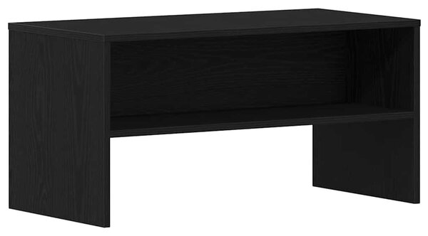 Fekete tölgy színű szerelt fa TV-szekrény 80 x 40 x 40 cm