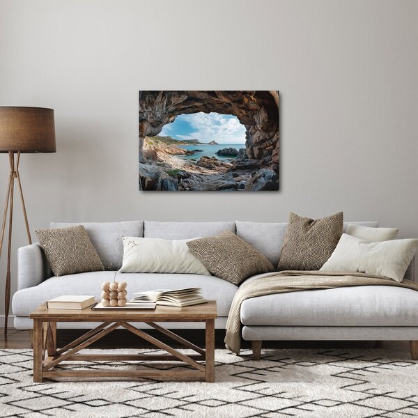 Kép - Barlang a tenger mellett (70x50 cm)