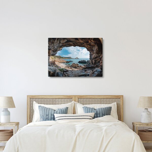 Kép - Barlang a tenger mellett (70x50 cm)