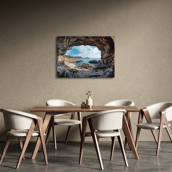 Kép - Barlang a tenger mellett (70x50 cm)