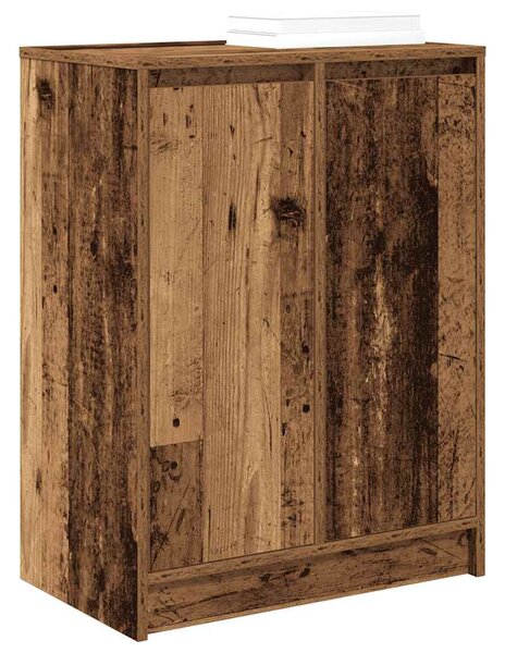 Antik fa színű szerelt fa cipőszekrény 57x34x76 cm