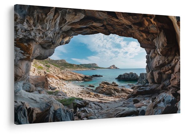 Kép - Barlang a tenger mellett (90x60 cm)