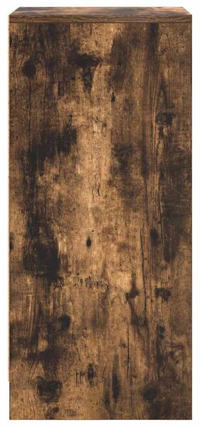 Füstös tölgy színű szerelt fa cipőszekrény 29,5x34x76 cm