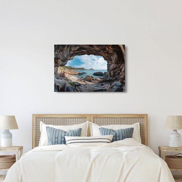 Kép - Barlang a tenger mellett (90x60 cm)
