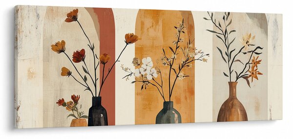 Kép - Vázák boltívekben (120x50 cm)