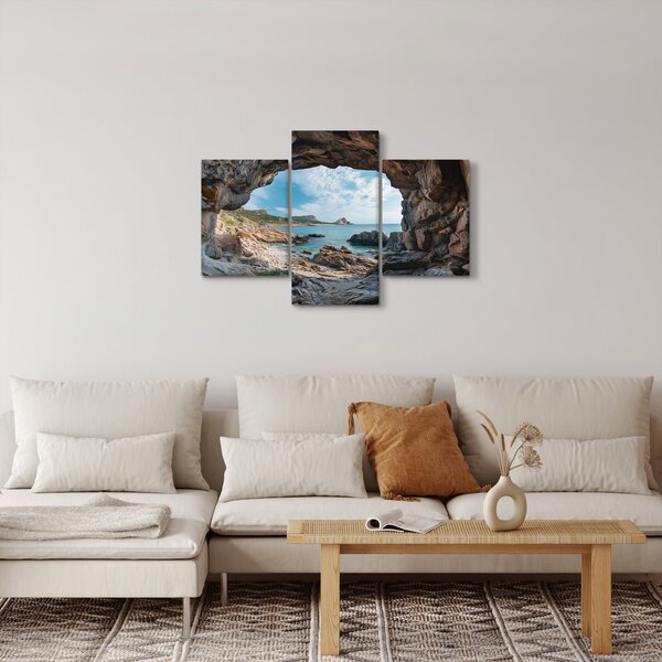 Kép - Barlang a tenger mellett (90x60 cm)