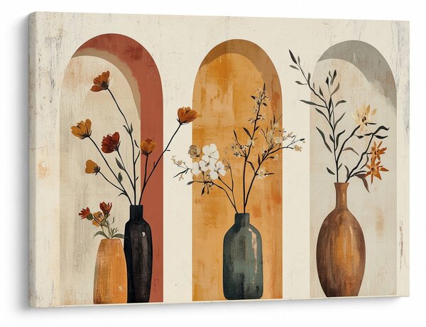 Kép - Vázák boltívekben (70x50 cm)