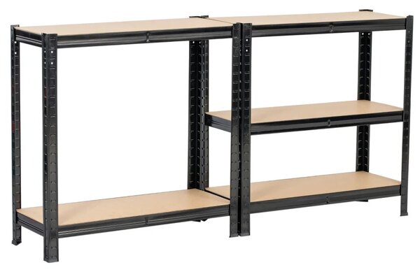 Fém háztartási polc 70 cm QARIAN - fekete