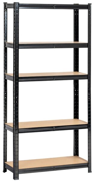 Fém háztartási polc 70 cm QARIAN - fekete
