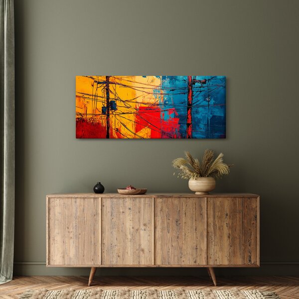 Kép - Absztrakt elektromos vezetékek (120x50 cm)