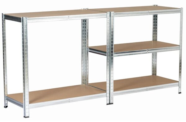 Fém polc 90 cm QARIAN - ezüst