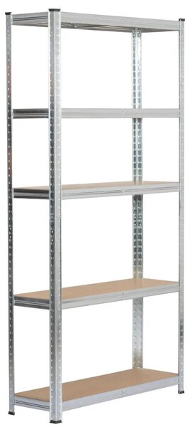 Fém polckészlet otthonra 90 cm QARIAN - ezüst