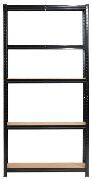 Fém polckészlet otthonra 90 cm QARIAN - fekete