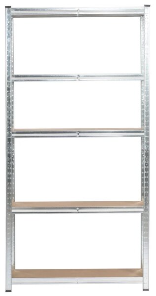 Fém polckészlet otthonra 90 cm QARIAN - ezüst