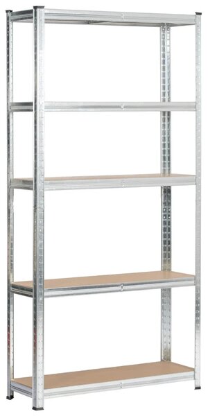 Fém polckészlet otthonra 90 cm QARIAN - ezüst