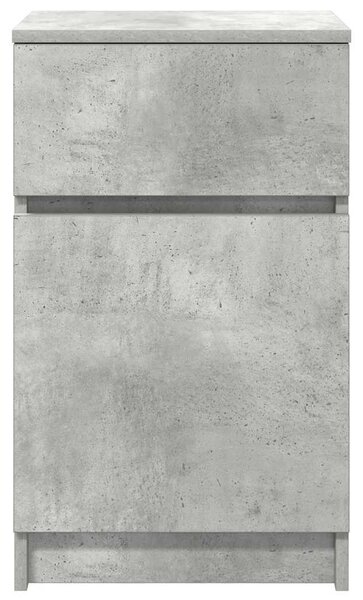 Betonszürke szerelt fa éjjeliszekrény 39x35x65 cm