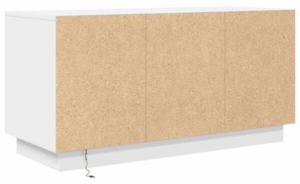 Fehér TV-szekrény LED-lámpákkal 100x41x50 cm