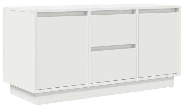 Fehér TV-szekrény LED-lámpákkal 100x41x50 cm