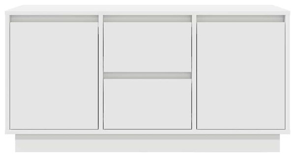 Fehér TV-szekrény LED-lámpákkal 100x41x50 cm