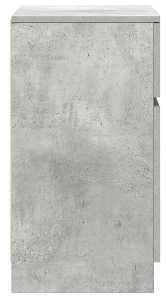 Betonszürke szerelt fa éjjeliszekrény 39x35x65 cm