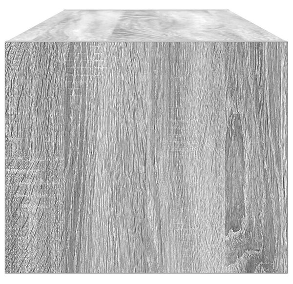 Szürke sonoma színű szerelt fa TV-szekrény 100x31x25,5cm