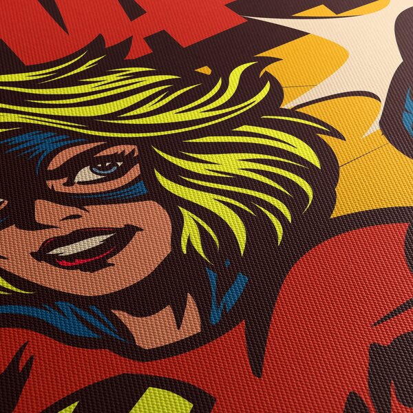 Kép - Comix (órával) (90x30 cm)
