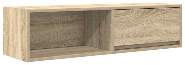 2 db sonoma tölgy színű szerelt fa TV-szekrény 100x31x25,5cm
