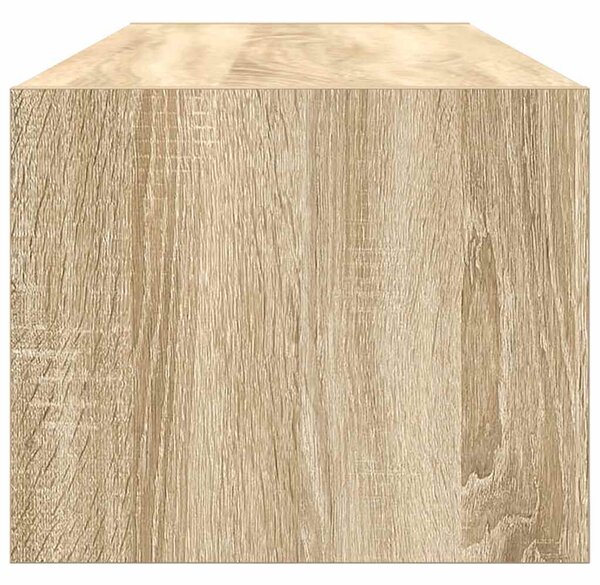 2 db sonoma tölgy színű szerelt fa TV-szekrény 100x31x25,5cm