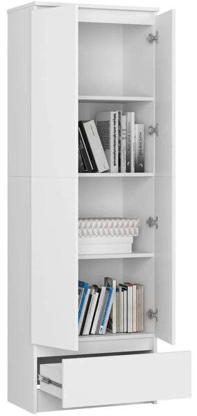 Kétajtós szekrény fiókkal 60 cm VALESTRA - fehér