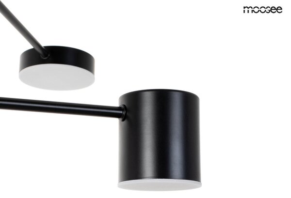 Moosee Piazetta Modern Acél Függőlámpa Fekete LED