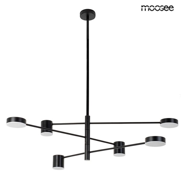 Moosee Piazetta Modern Acél Függőlámpa Fekete LED