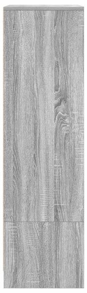 Szürke sonoma szerelt fa szekrény fiókkal 55,5x34x119,5 cm