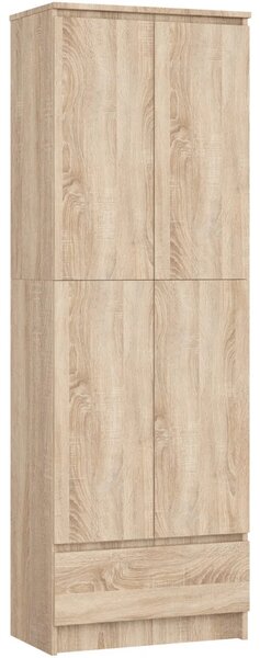 Kétajtós szekrény fiókkal 60 cm VALESTRA - sonoma tölgyfa