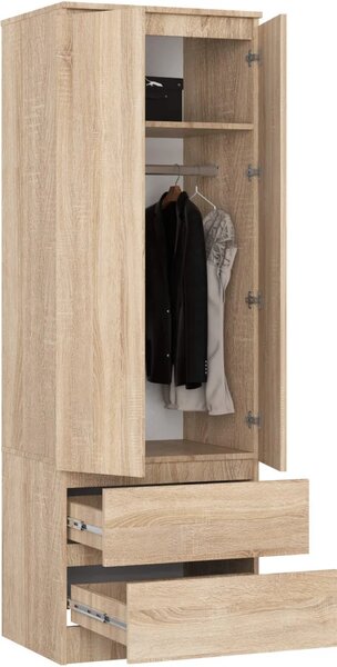 Fiókos gardróbszekrény 60 cm WREN - sonoma tölgy