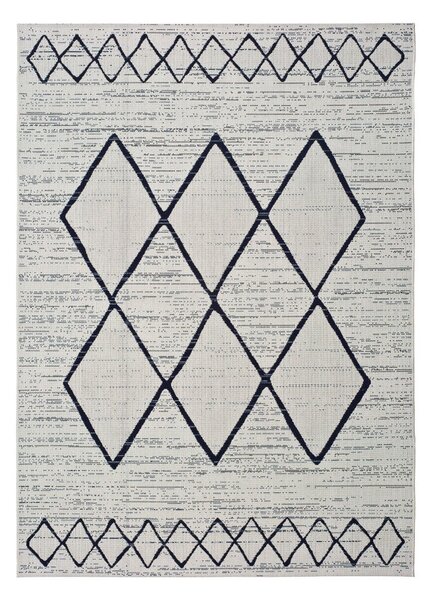 Elba krémszínű-kék kültéri szőnyeg, 80 x 150 cm - Universal