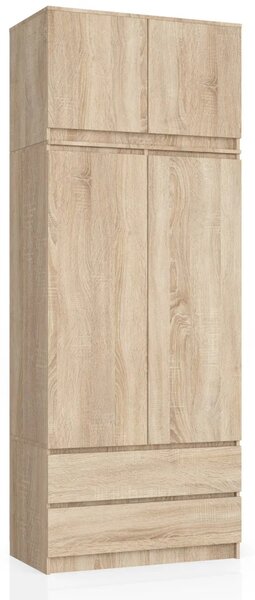 Gardróbszekrény bővíthető 90 cm LOTA - sonoma tölgyfa